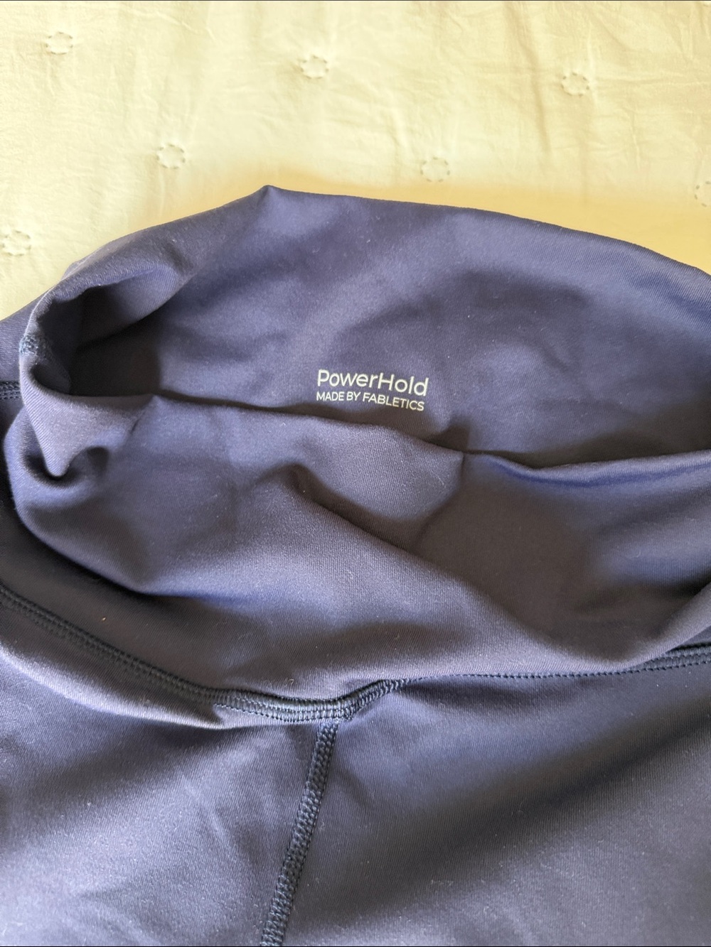 Fabletics Navy PowerHold High-Support Leggings
